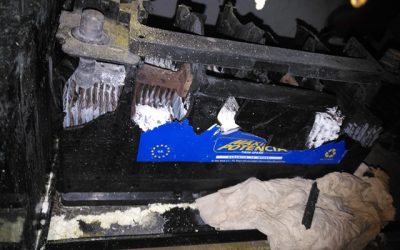 Explosión de batería de arranque de grupo electrógeno