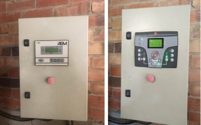 Actualización de cuadro de control y conmutación en hipermercado.