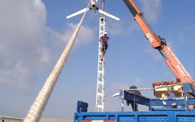 Instalación de un aerogenerador