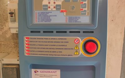 Cuadro de control y conmutación trifásico.