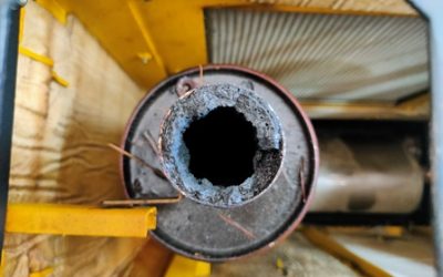 Tubo de escape de gases tóxicos