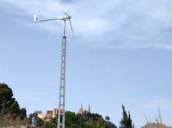 Montaje de aerogenerador Bornay