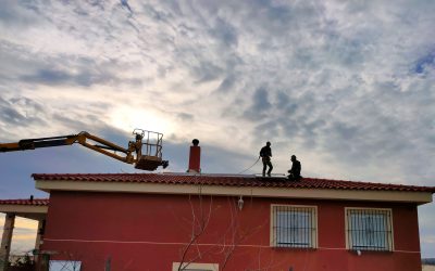 Instalación nueva de paneles fotovoltaicos