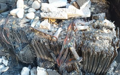 …. después del incendio….